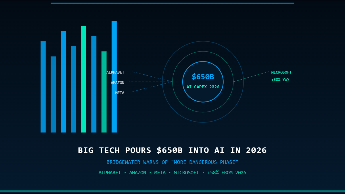 Big Tech AI investment $650 billion 2026 chart illustration