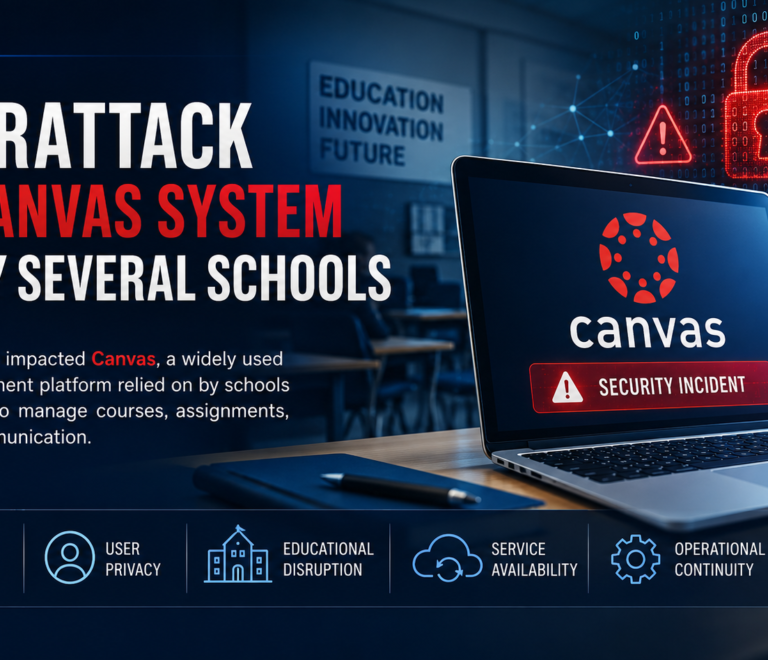 🚨 Cyberattack Impacts Canvas Platform Used by Multiple Schools 🚨